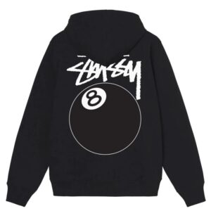 Stussy 8 Ball Hoodie - Black