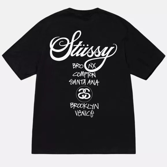 Stussy World Tour T-Shirt - Black