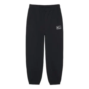 Nike x Stussy Washed Sweatpants 'Black '